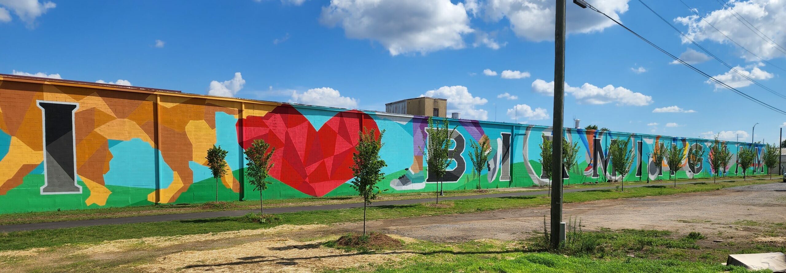 I ❤ Birmingham mural complete - Freshwater Land Trust